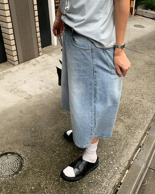 Denim Wash Bermuda Shorts
