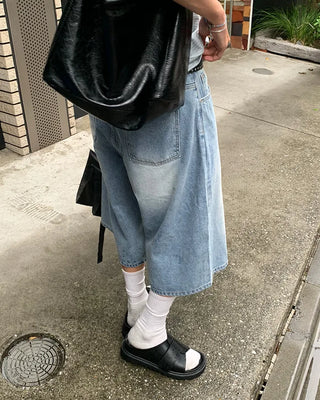 Denim Wash Bermuda Shorts