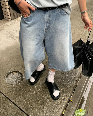 Denim Wash Bermuda Shorts