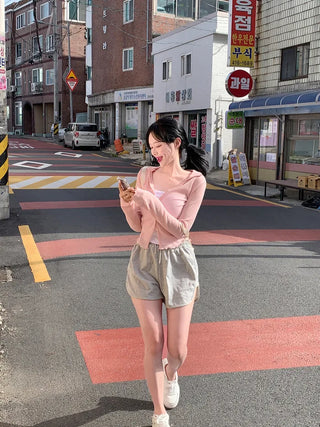 Summer slit collar cardigan (7 colors)