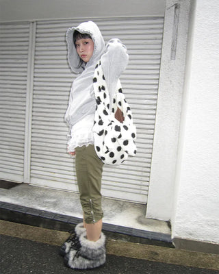 Dot Big Ribbon Boa Bag