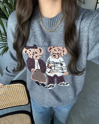 Bear Round Knit