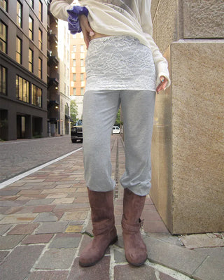 Ankle double belt 2-way suede boots