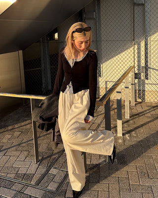Layered Rib Cardigan