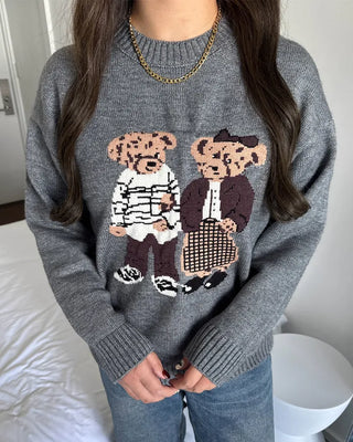 Bear Round Knit