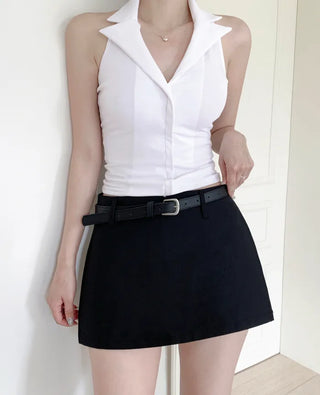 Halter polo shirt