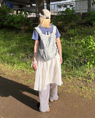Graph Check Multi-Pocket Backpack