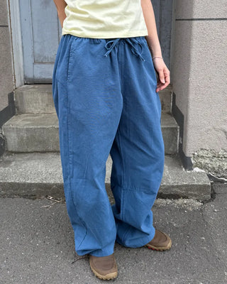 Cotton pants with elastic waistband