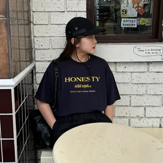 HONESTY Lettering Short-Sleeve T-Shirt