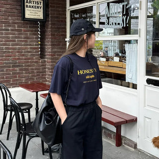 HONESTY Lettering Short-Sleeve T-Shirt