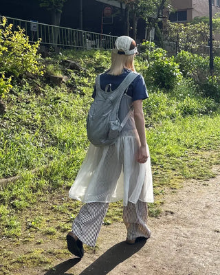 Graph Check Multi-Pocket Backpack