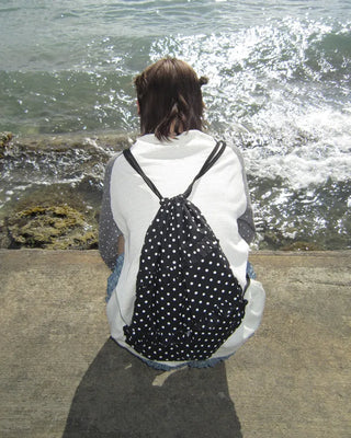 Polka Dot Frill Knapsack