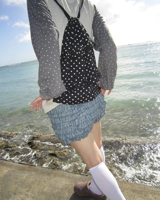Polka Dot Frill Knapsack