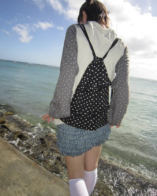 Polka Dot Frill Knapsack