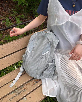 Graph Check Multi-Pocket Backpack