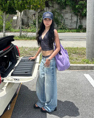 (Unisex) Unique Double Hip Pocket Jeans