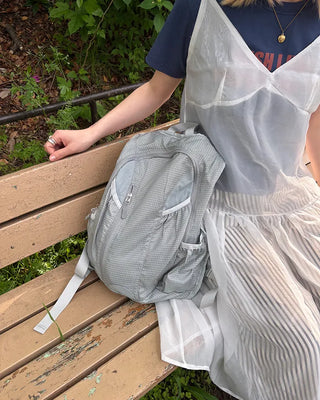 Graph Check Multi-Pocket Backpack