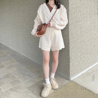 Wave Short Knit Pants