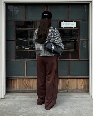 Checked string jacket