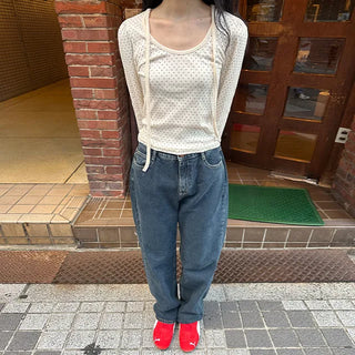 Dot Puff Long-Sleeve T-Shirt