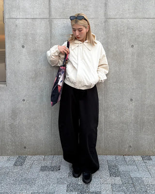 Wide cotton pants