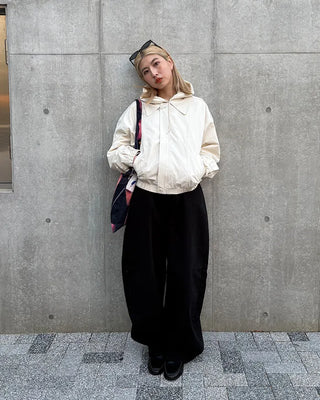 Wide cotton pants