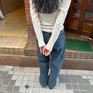 Dot Puff Long-Sleeve T-Shirt
