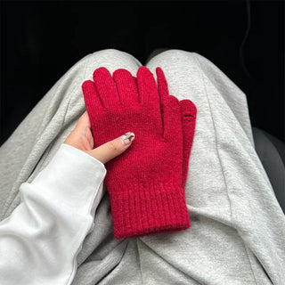Solid Finger Hole Gloves