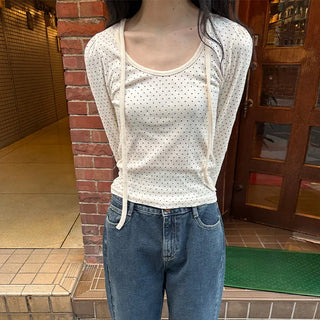 Dot Puff Long-Sleeve T-Shirt