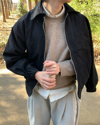 Color pocket zipper jacket