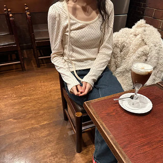 Dot Puff Long-Sleeve T-Shirt