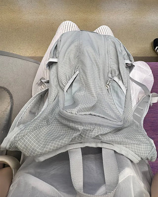 Graph Check Multi-Pocket Backpack