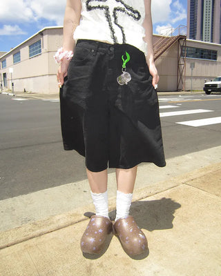 Bag Tag Wide Bermuda Cotton Pants