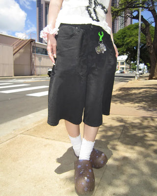 Bag Tag Wide Bermuda Cotton Pants