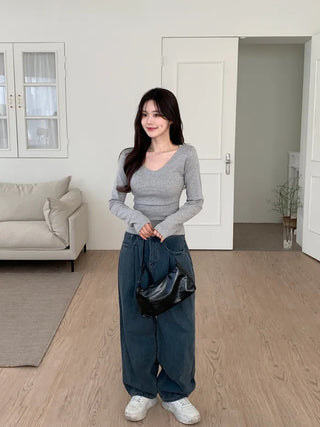 Rivet Leather Shoulder Bag