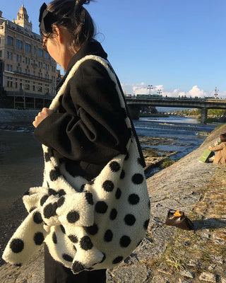 Dot Big Ribbon Boa Bag