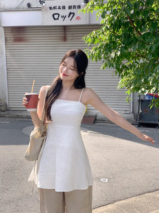 Linen camisole dress