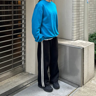 Fleece-lined wide-leg training pants