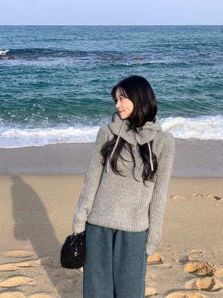[2pcs] Eco Balaclava Knit Set