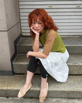 Ribbon flat shoes