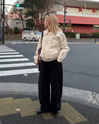 Wide cotton pants