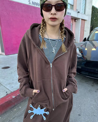 (ORIGINAL) Oversized Double Zip Hoodie (Fleece Lined)