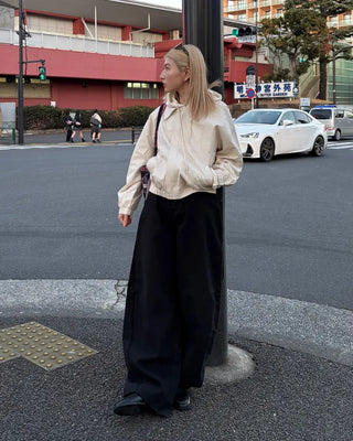 Wide cotton pants