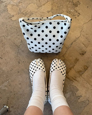 Polka dot shoulder bag