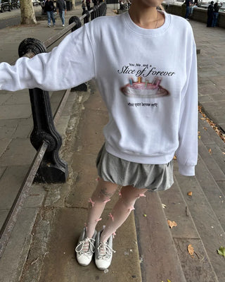 [1st Re-release] (ORIGINAL) Sweet Cake Brushed Fleece Sweatshirt
