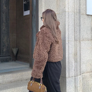 Boucle High-Neck Jacket