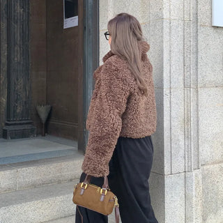 Suede mini bag