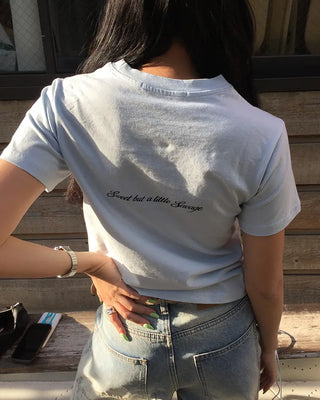 [1st Re-release] (ORIGINAL) Strawberry Lettering Slim T-Shirt