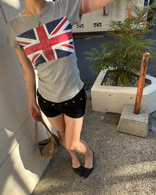 British slim short-sleeve T-shirt
