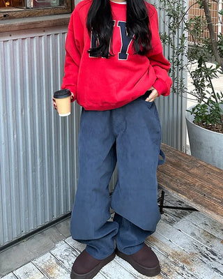 (Unisex) 2-Way Corduroy Carpenter Pants
